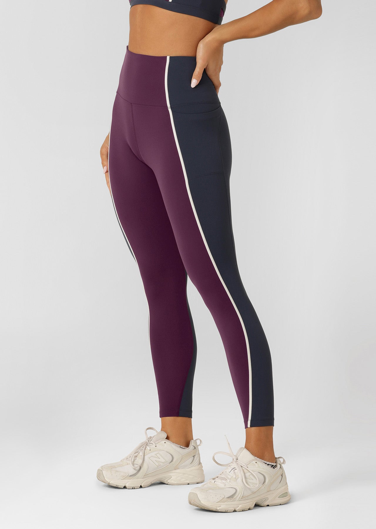 Lorna Jane Qualifier Full Length Leggings - Dark Grape