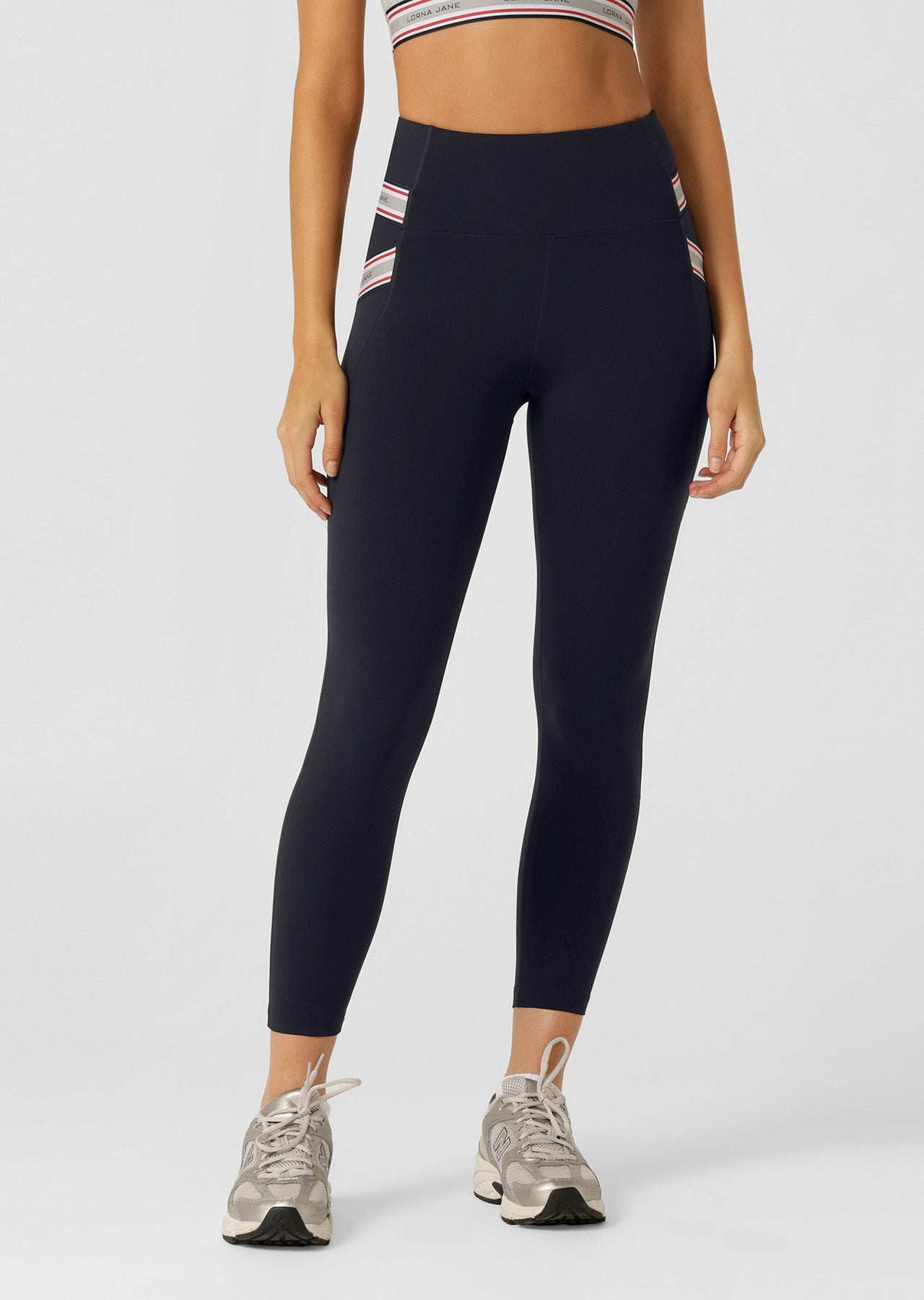 Lorna Jane Power Moves Ankle Biter Leggings - Midnight Blue
