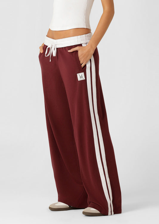 Lorna Jane Dance Pants - Plum Red
