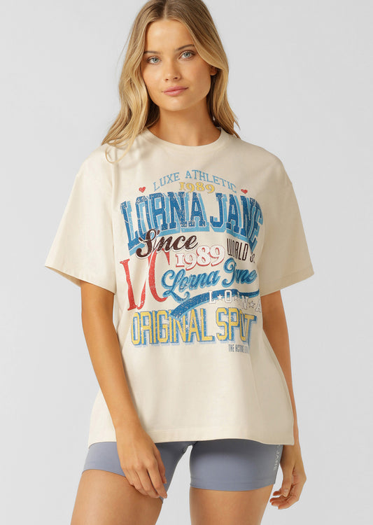 Lorna Jane Courtside T-Shirt - Cream