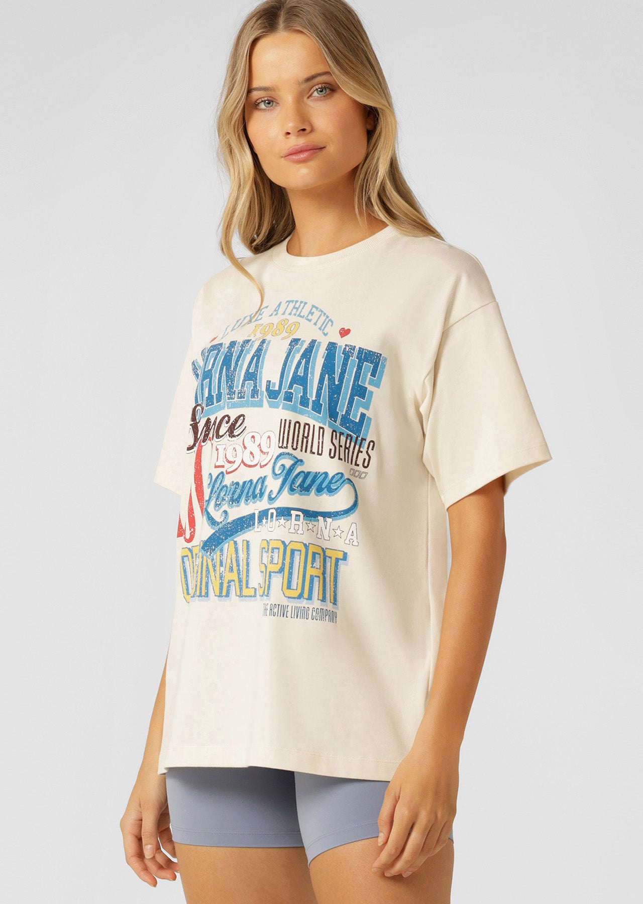 Lorna Jane Courtside T-Shirt - Cream