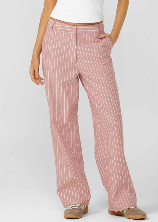 Lorna Jane Heritage Club Pinstripe Pants - Ash Rose Pinstripe