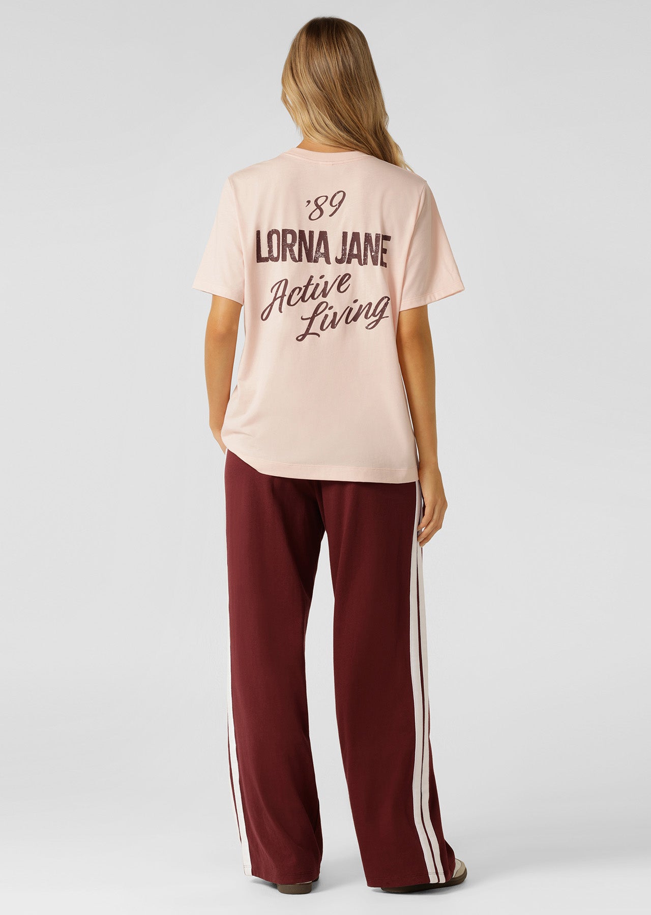 Lorna Jane LJ Active Living Relaxed T-shirt - Soft Ballerina