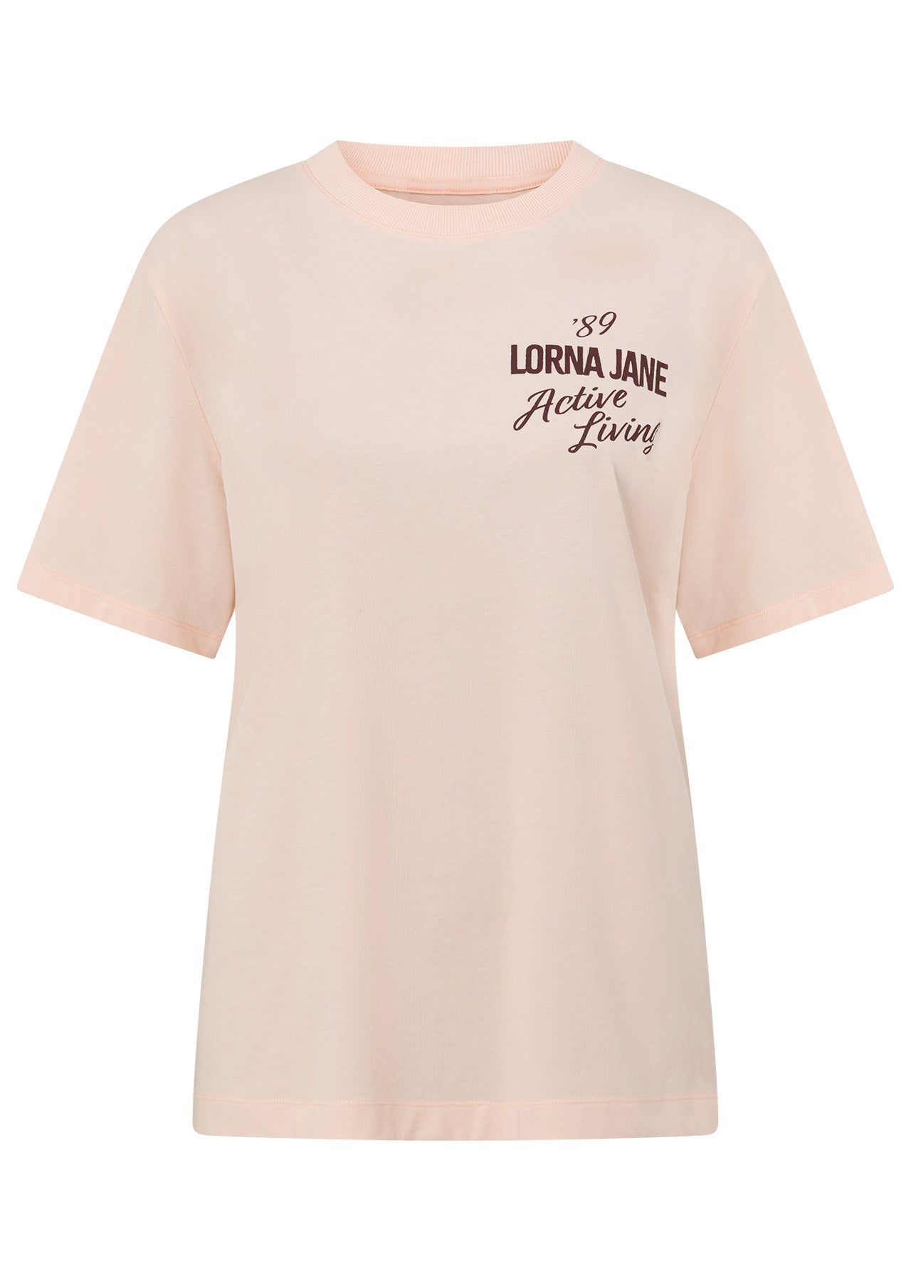 Lorna Jane LJ Active Living Relaxed T-shirt - Soft Ballerina