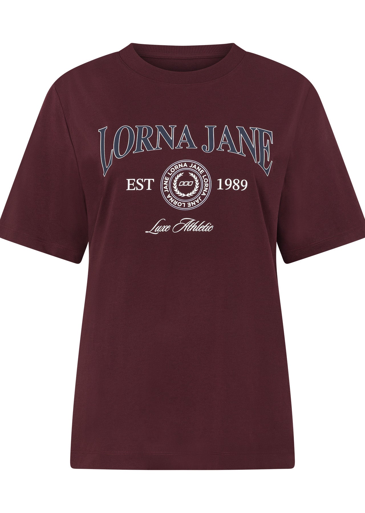 Lorna Jane Strive Relaxed T-shirt - Plum Red