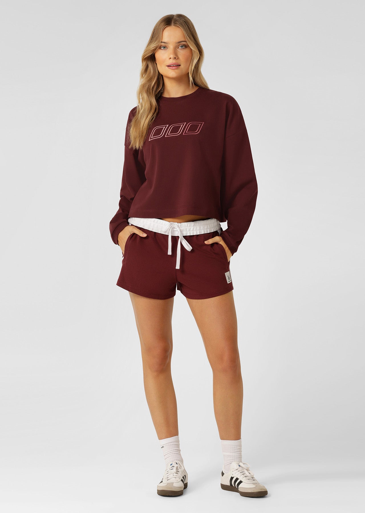 Lorna Jane Dance Shorts - Plum Red