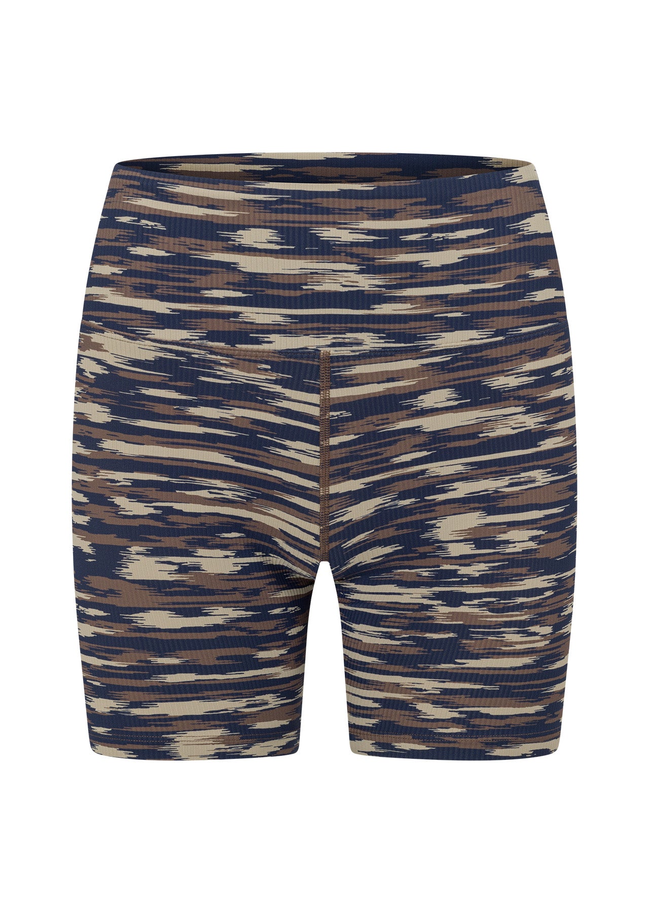 Lorna Jane Zen Rib Bike Short - Zen Stripe Print