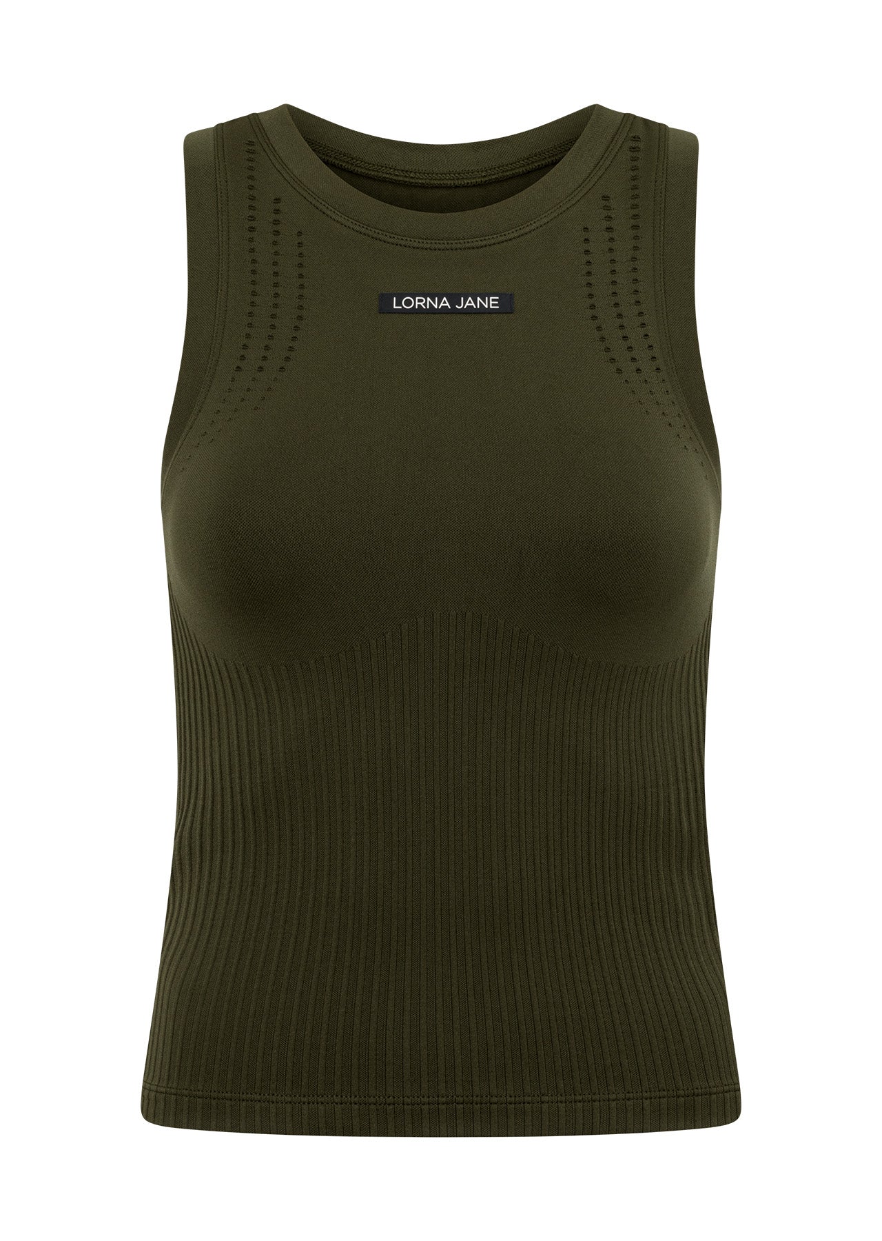 Lorna Jane Aerodynamic Seamless Tank - Luxury Green