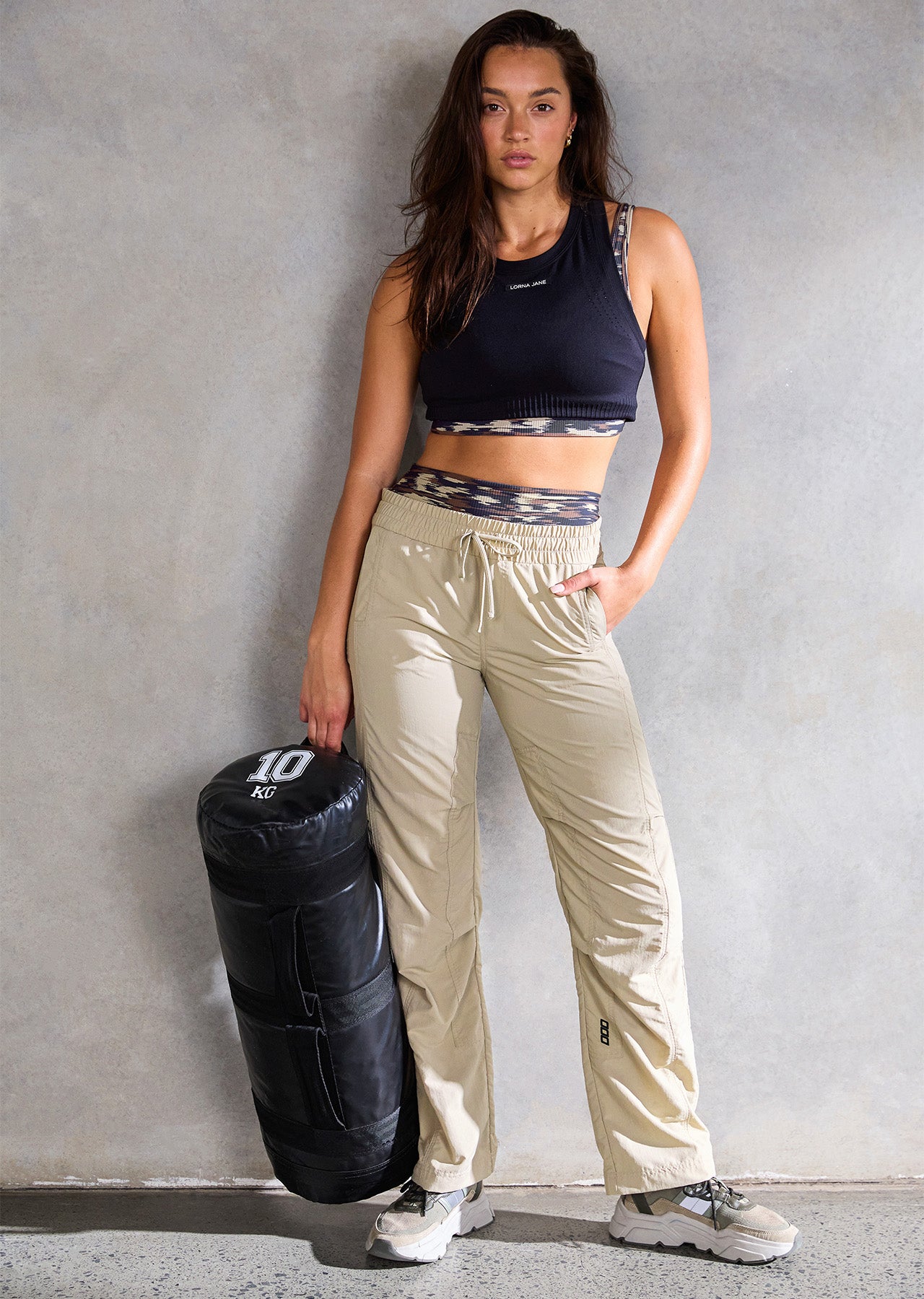 Lorna Jane Active Flashdance Pant - Soft Khaki