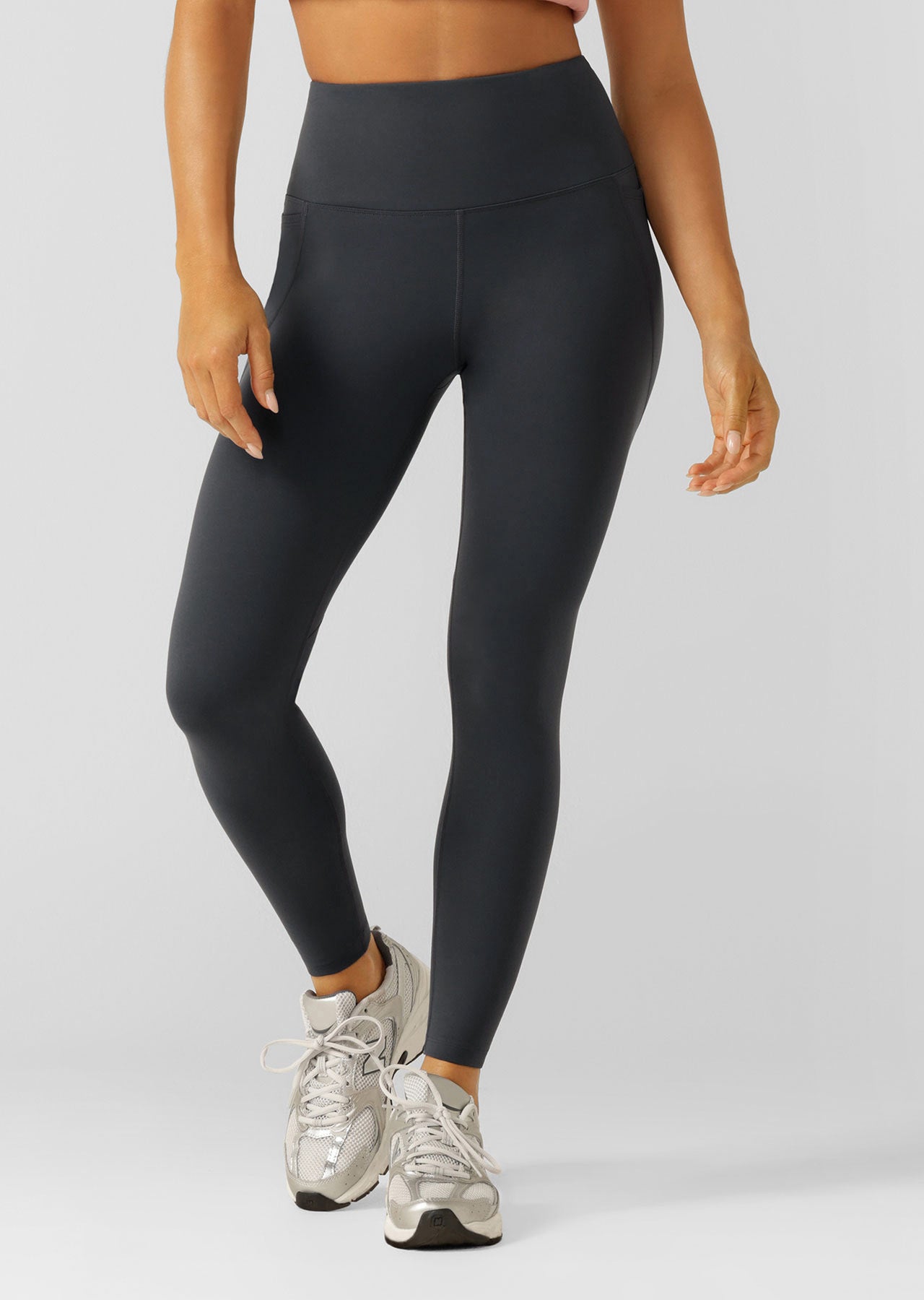 Lorna Jane Amy Winter Thermal Phone Pocket Leggings - Titanium