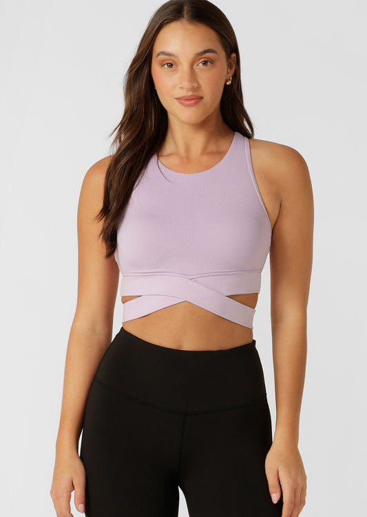 Lorna Jane Get Fit Sports Bra - Light Lavender