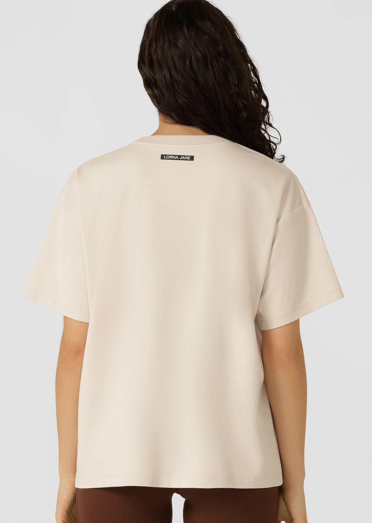Lorna Jane Mirage Boyfriend T-Shirt - Ivory