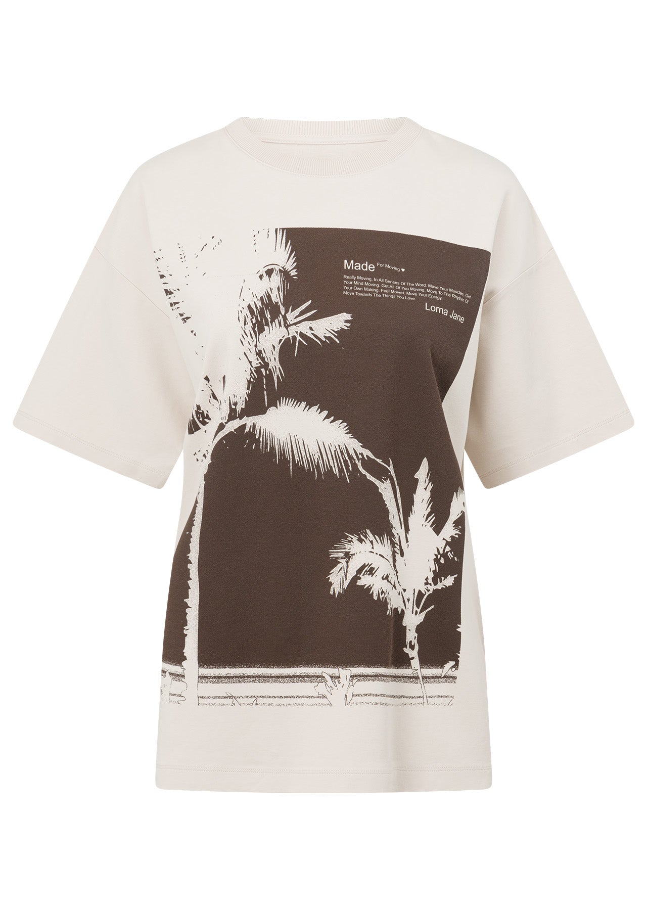 Lorna Jane Mirage Boyfriend T-Shirt - Ivory