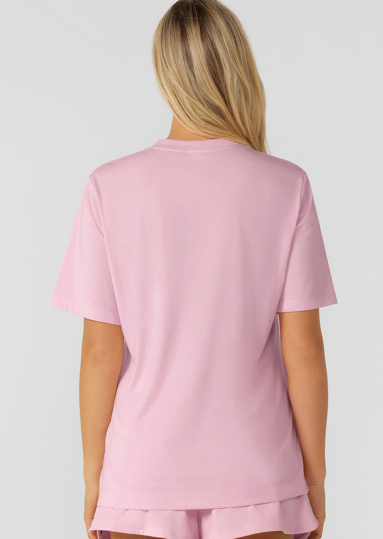 Lorna Jane Active Living Weekender Relaxed T-Shirt - Sweet Pink