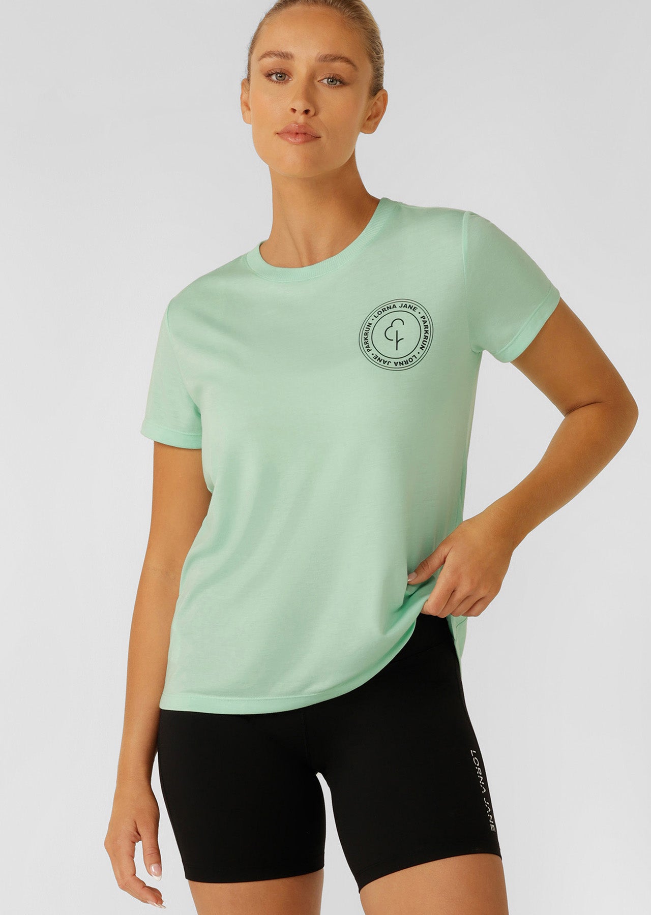 Lorna Jane parkrun T-Shirt - Mint Cream