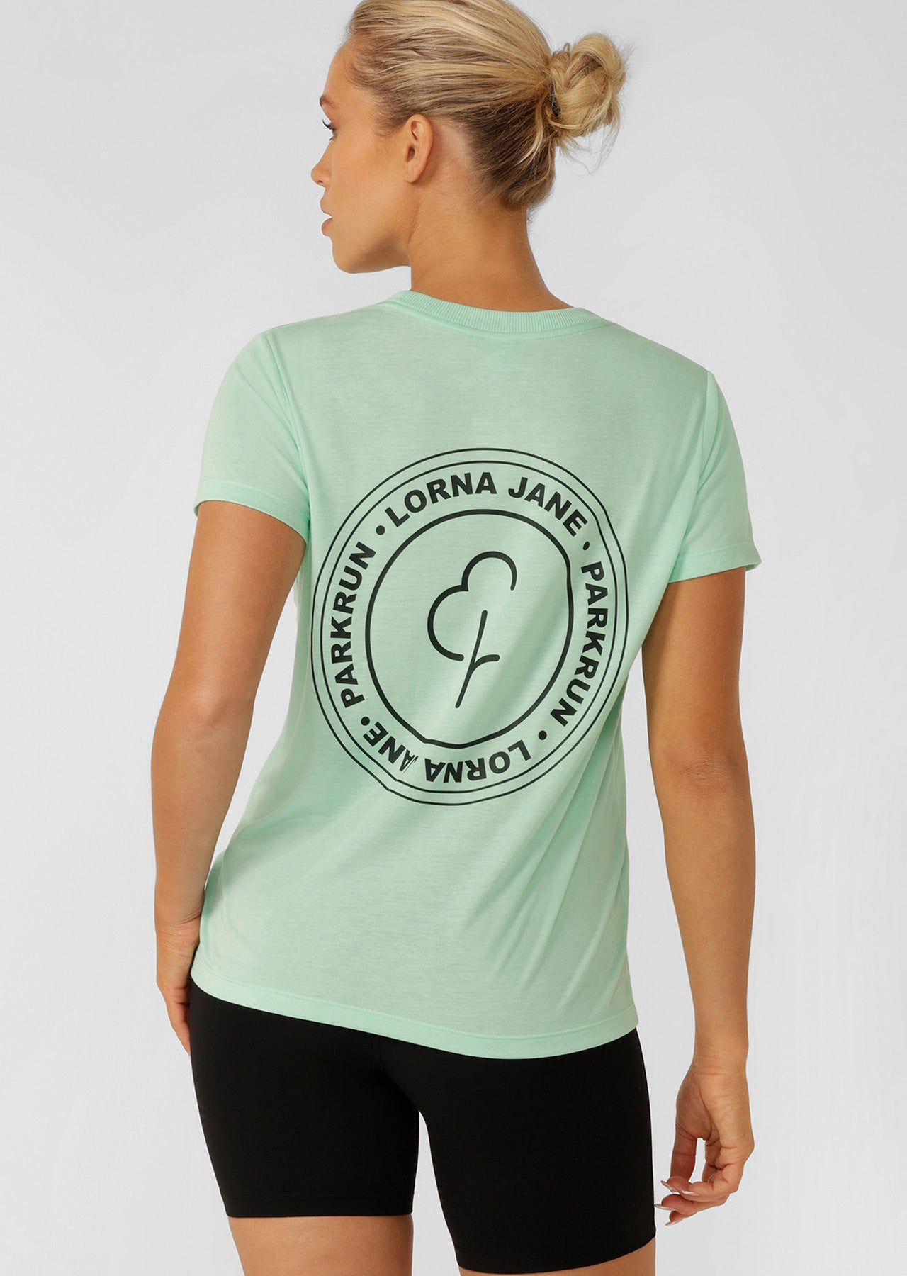 Lorna Jane parkrun T-Shirt - Mint Cream