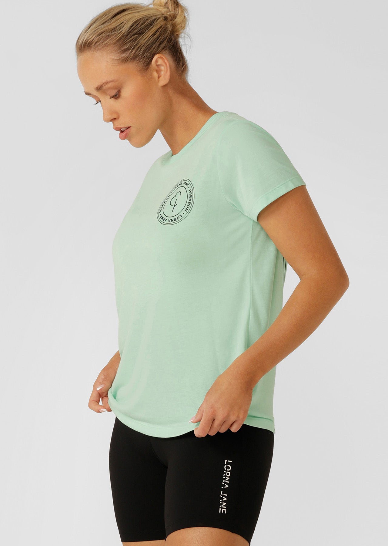 Lorna Jane parkrun T-Shirt - Mint Cream