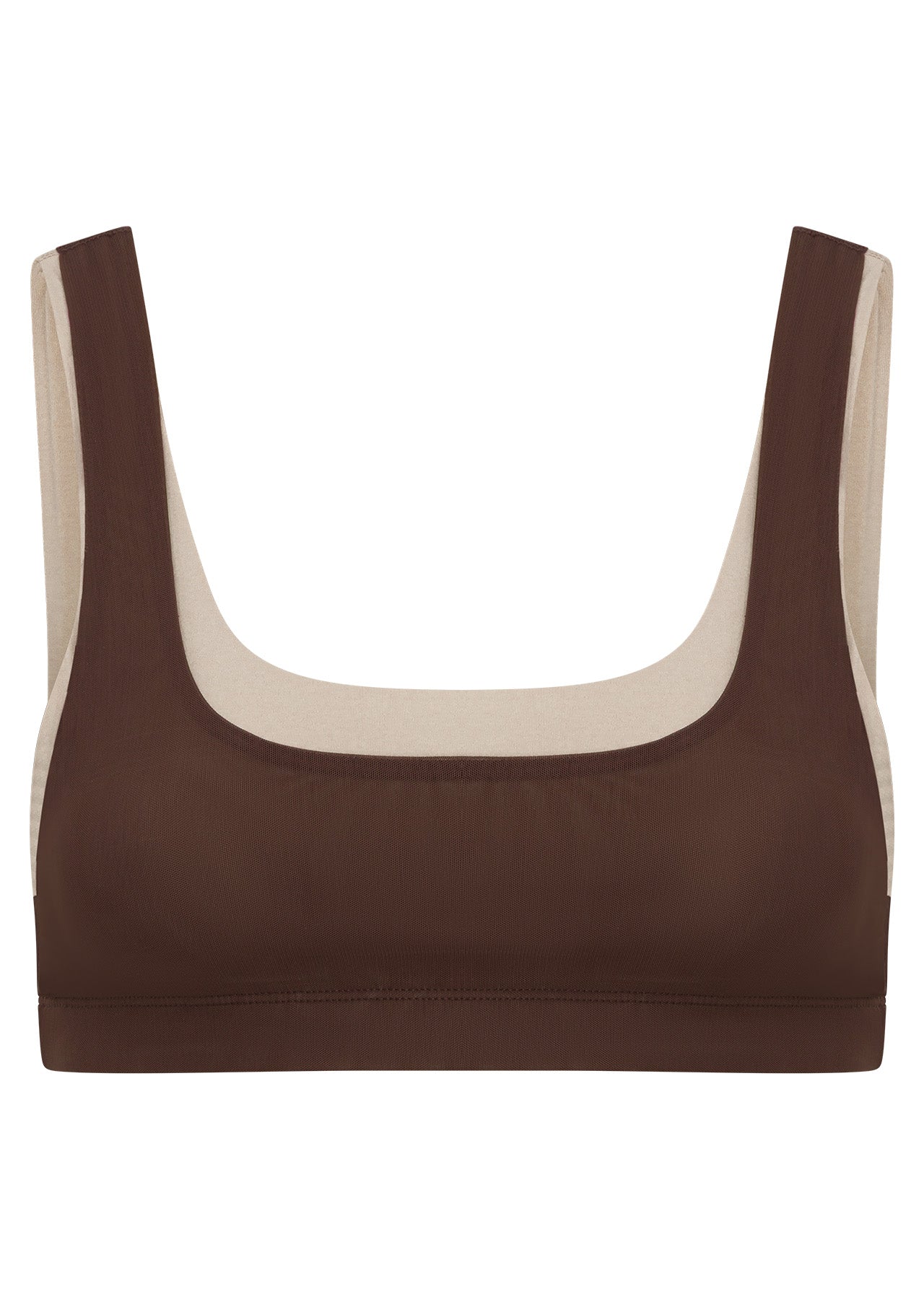 Lorna Jane Double Down Sports Bra - Truffle