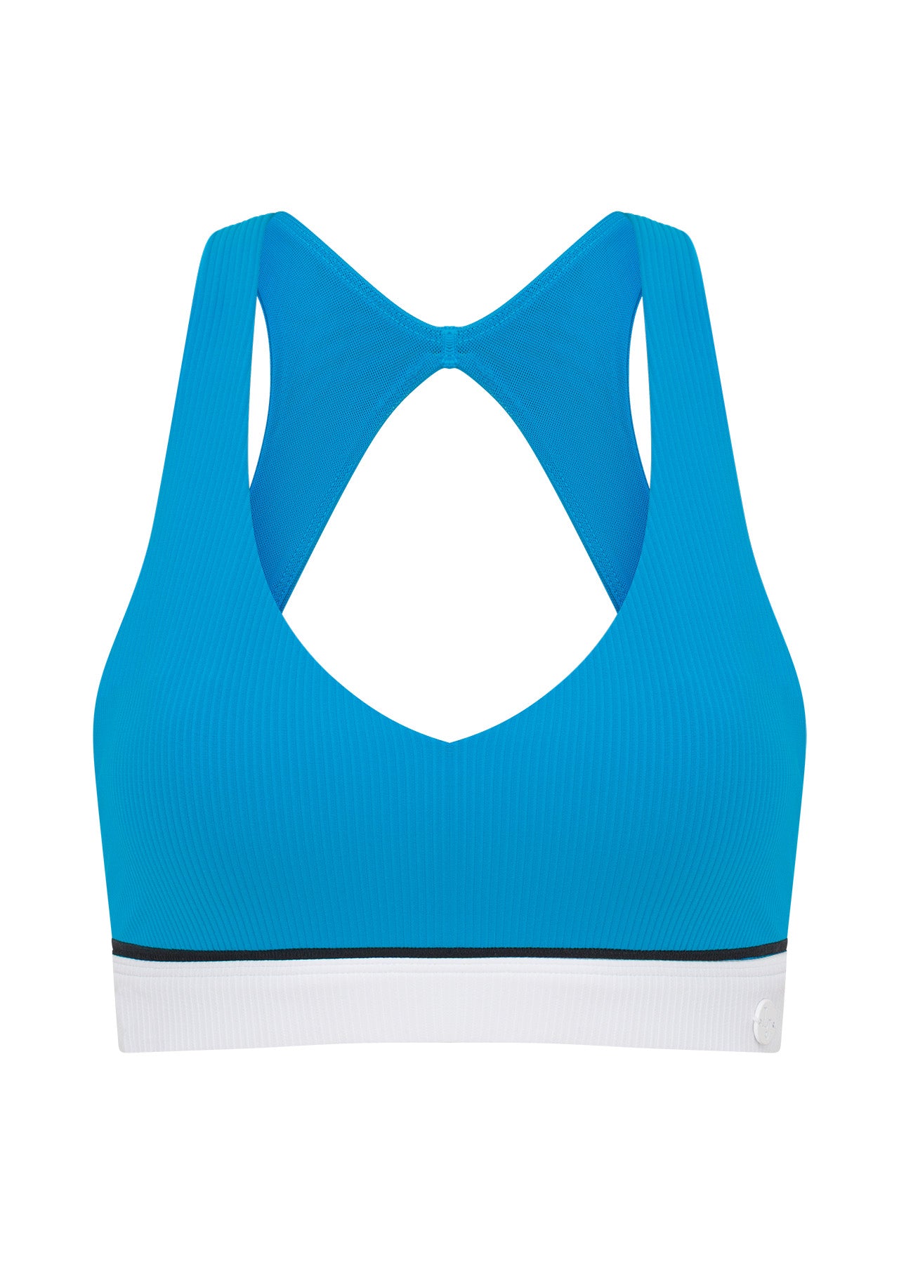 Lorna Jane Dash & Dive High Support Sports Bra - Vista Blue