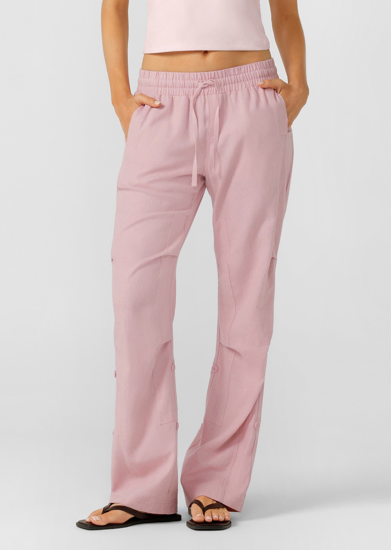 Lorna Jane Linen Flashdance Pants - Dusty Rose