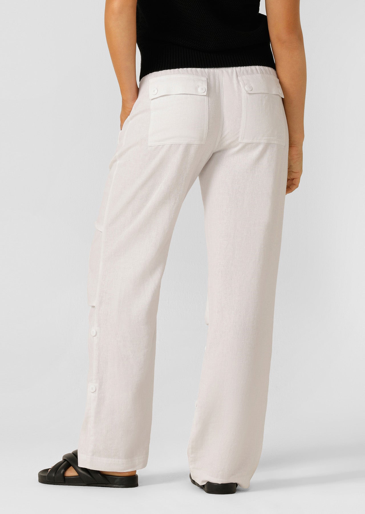 Lorna Jane Linen Flashdance Pants - White