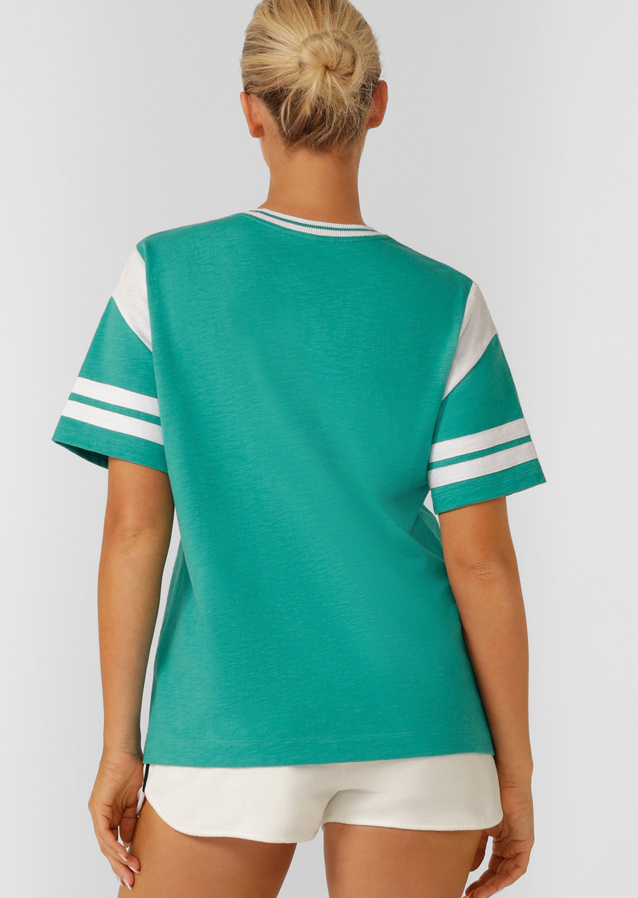 Lorna Jane Varsity Blues Relaxed T-shirt - Spring Green