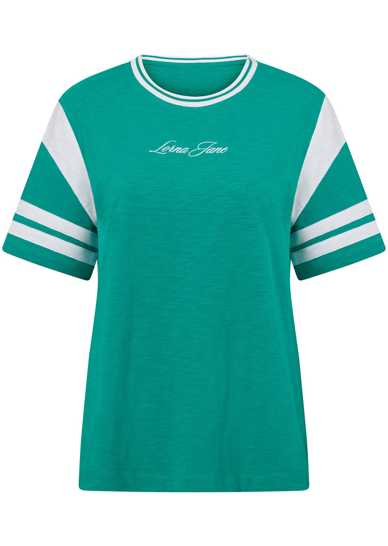 Lorna Jane Varsity Blues Relaxed T-shirt - Spring Green