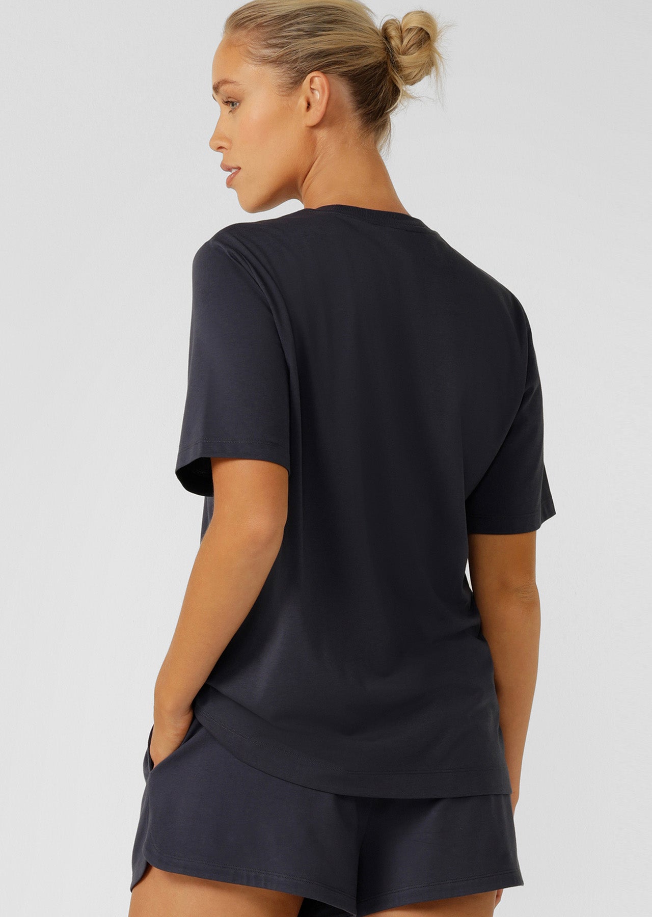 Lorna Jane Original Sport Relaxed T-shirt - Platinum Navy