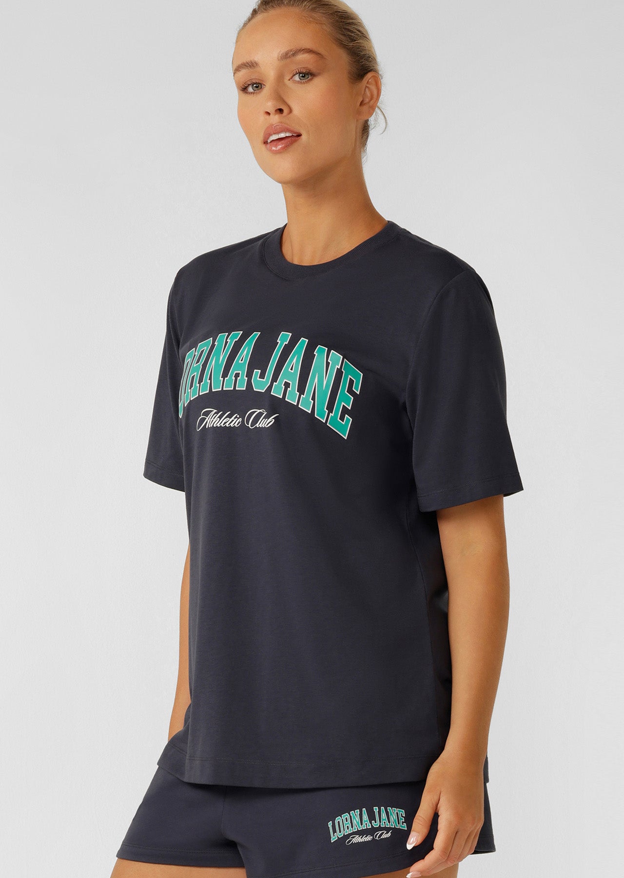 Lorna Jane Original Sport Relaxed T-shirt - Platinum Navy