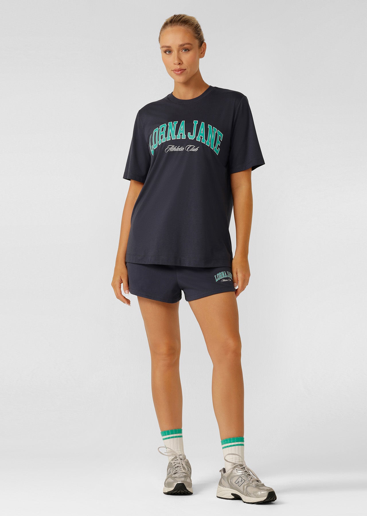 Lorna Jane Original Sport Relaxed T-shirt - Platinum Navy