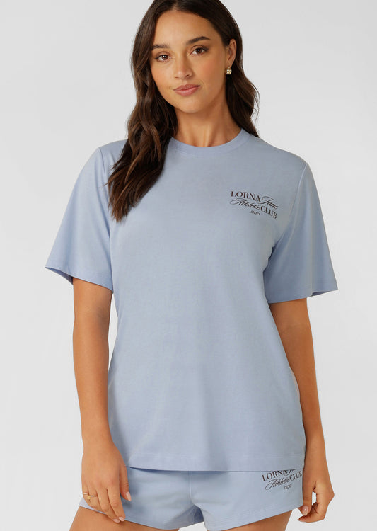 Lorna Jane Athletic Club Relaxed T-shirt - Oxford Blue