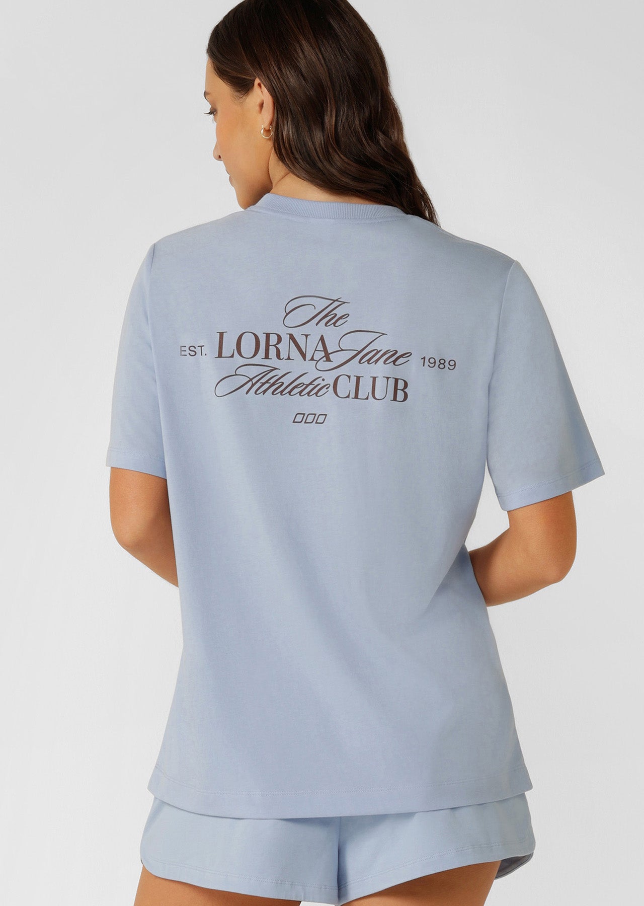 Lorna Jane Athletic Club Relaxed T-shirt - Oxford Blue