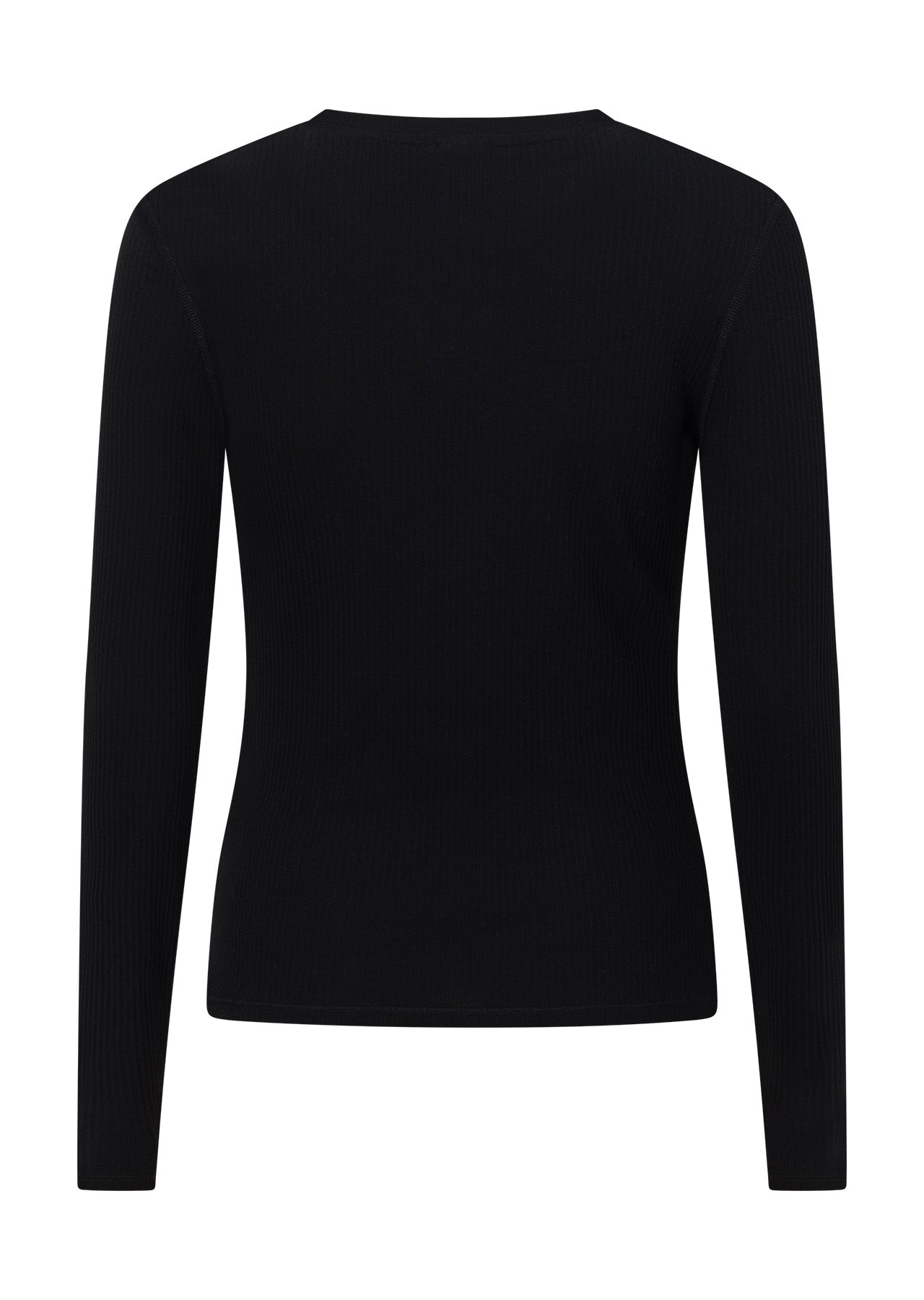 Lorna Jane Whisper Long Sleeve Rib Top - Black