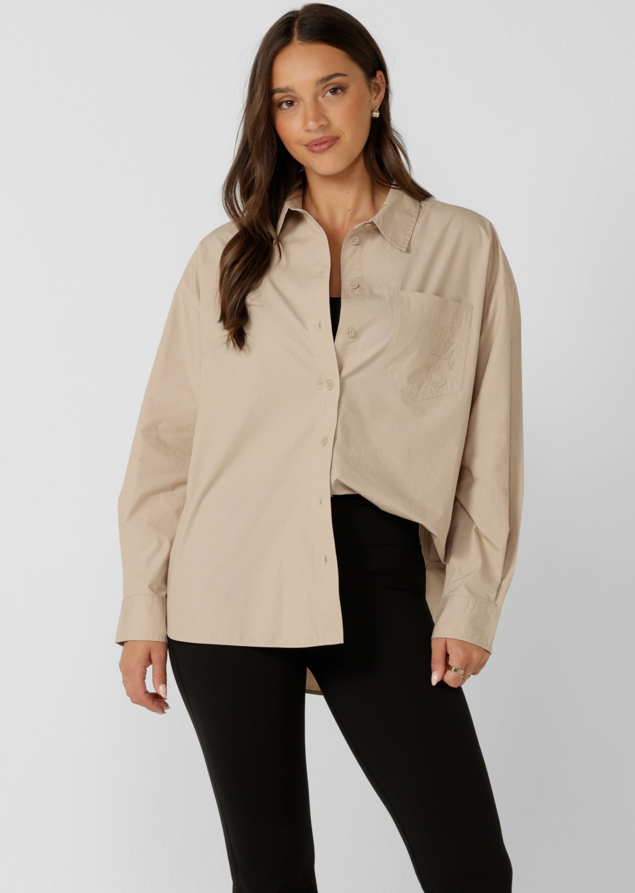 Lorna Jane Foundation Long Sleeve Shirt - Latte