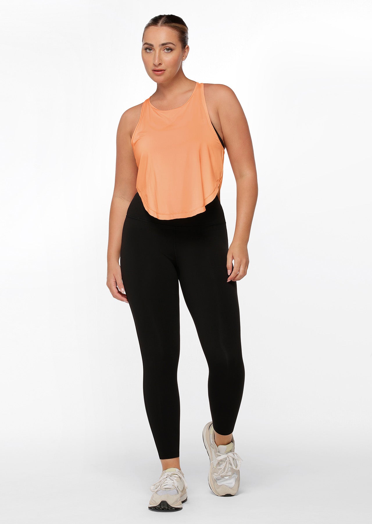 Lorna Jane Core Active Cropped Tank - Tango