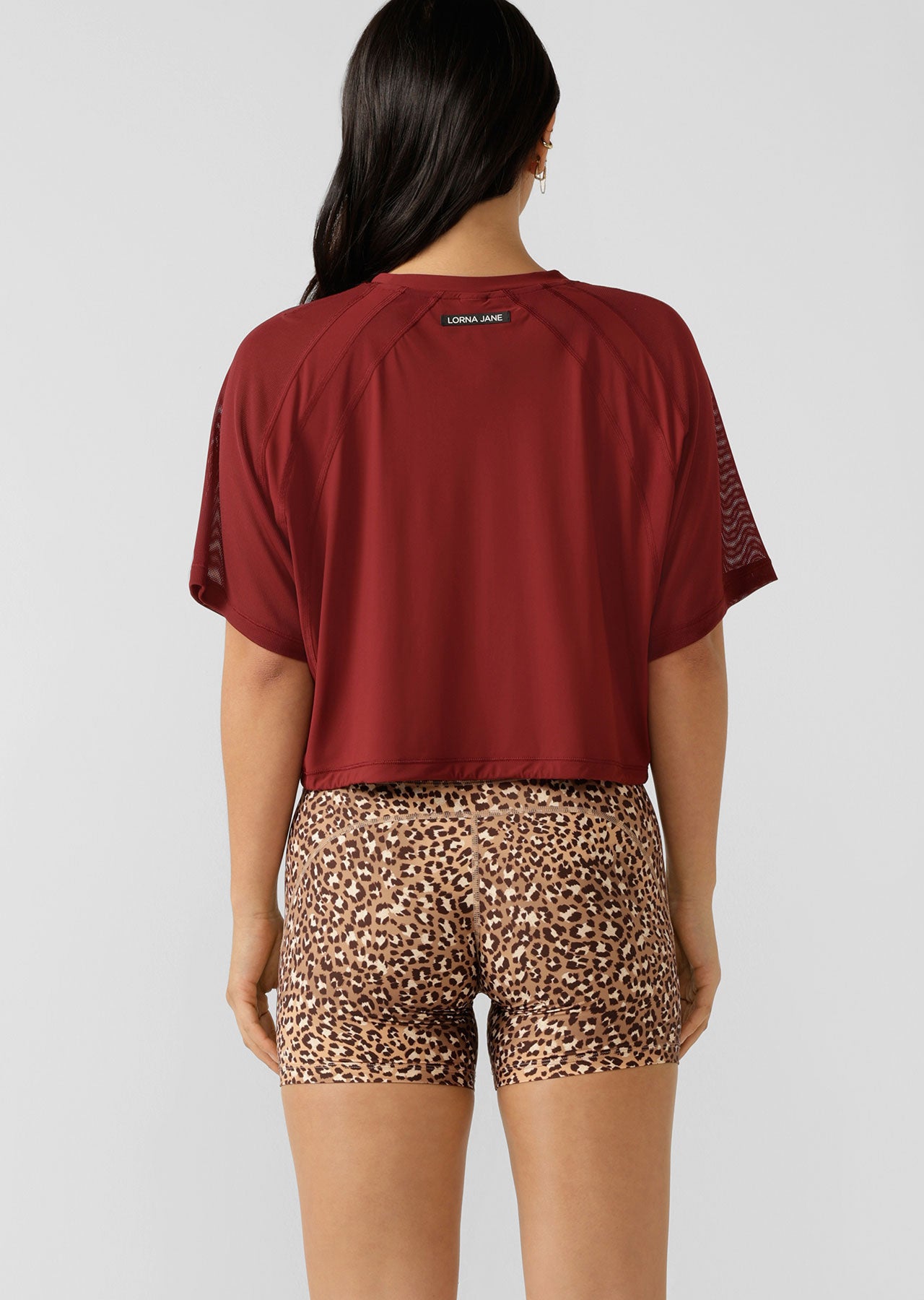 Lorna Jane Airtime Active Mesh Tee - Sepia