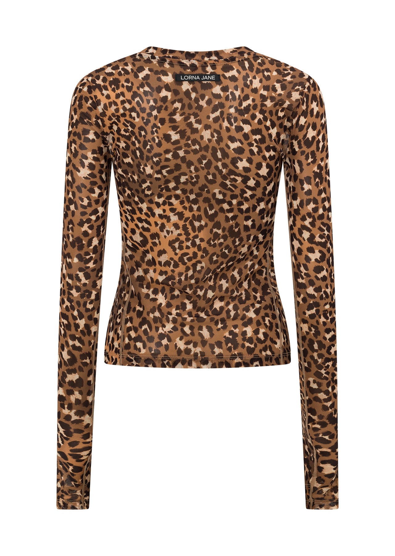 Lorna Jane Wild Side Mesh Long Sleeve Top - Wild Side Print