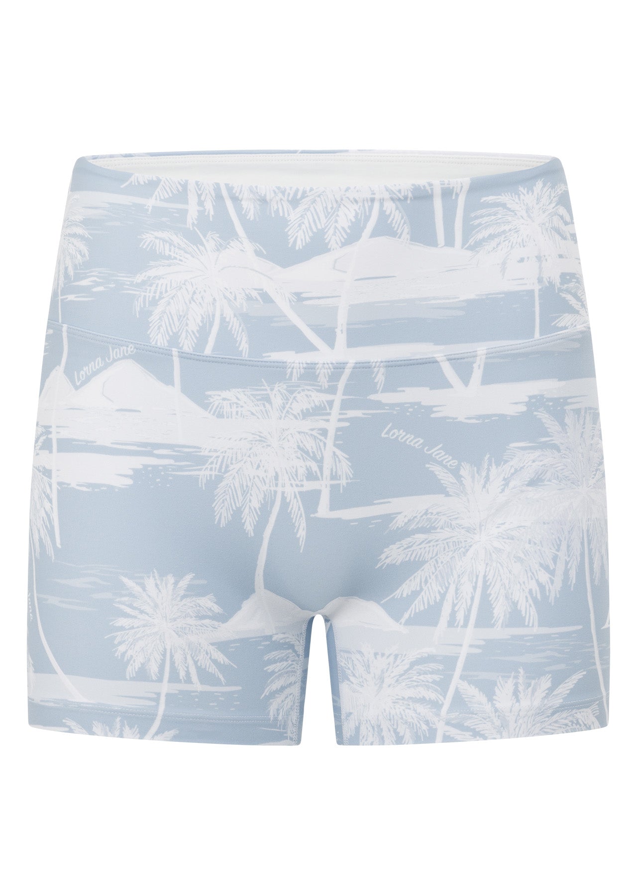 Lorna Jane Aloha 9cm Bike Shorts - Aloha Blues Print