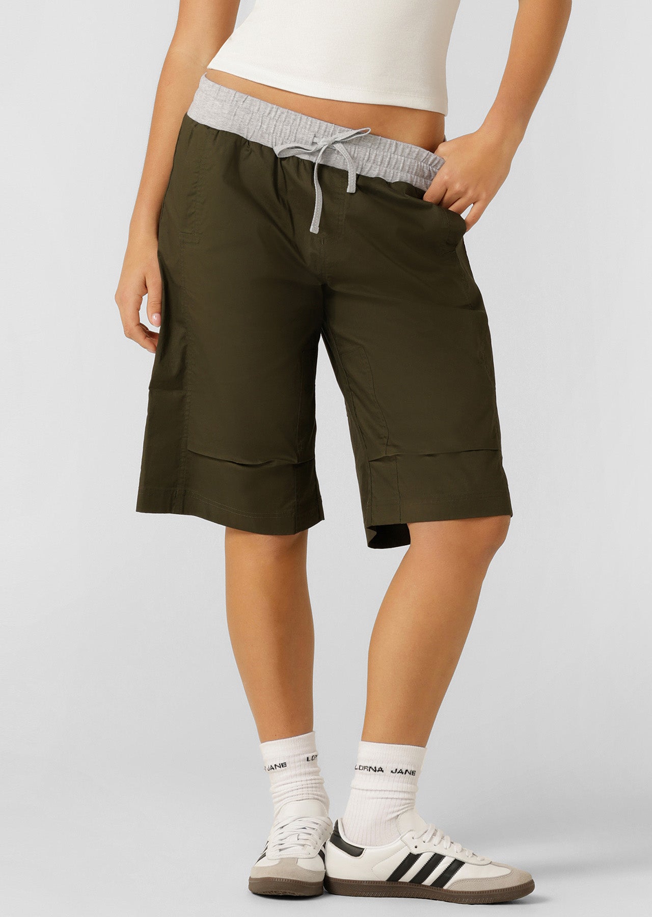 Lorna Jane Flashdance 3/4 Shorts - Luxury Green
