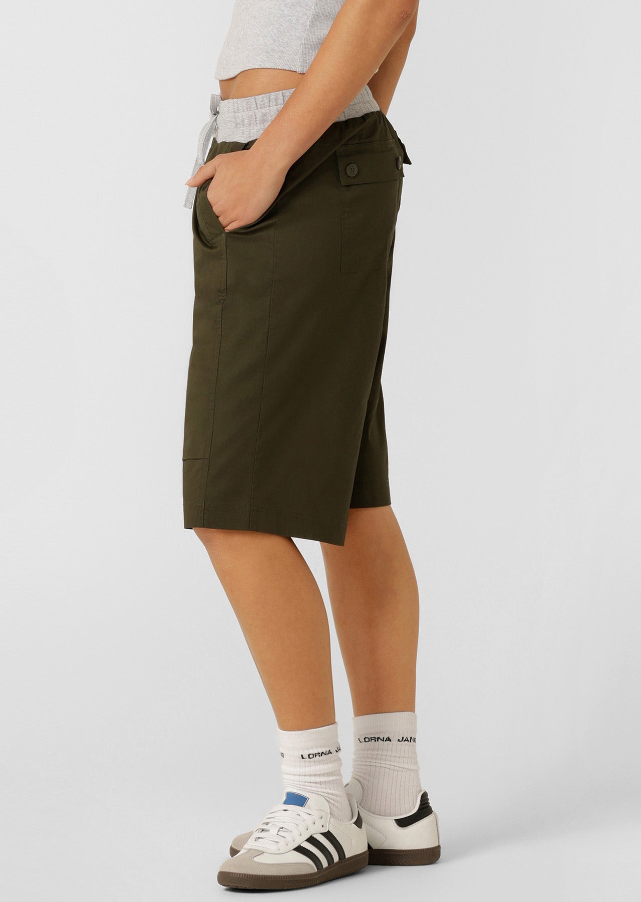 Lorna Jane Flashdance 3/4 Shorts - Luxury Green