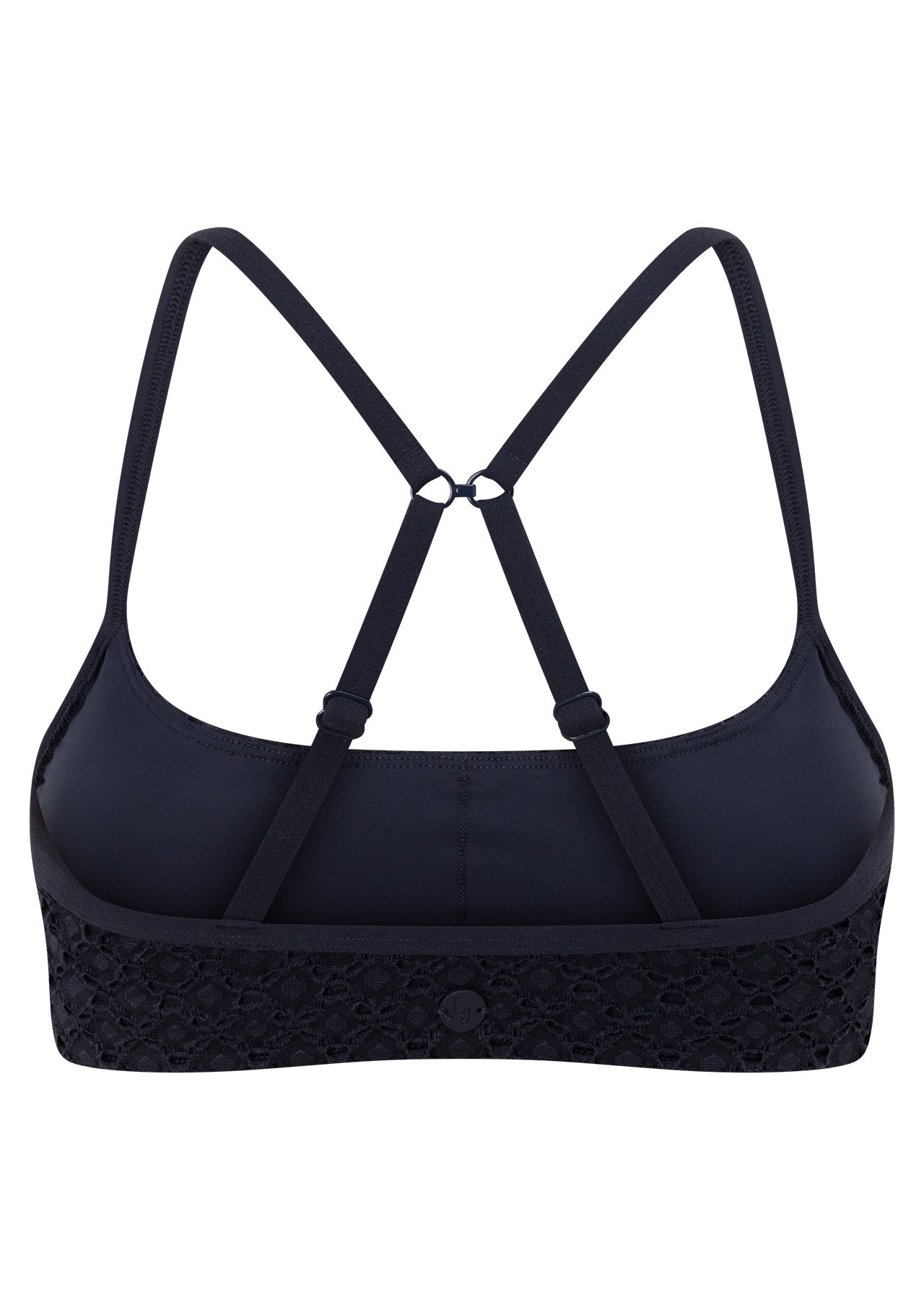 Lorna Jane Keepsake Broderie Sports Bra - Cosmic Navy