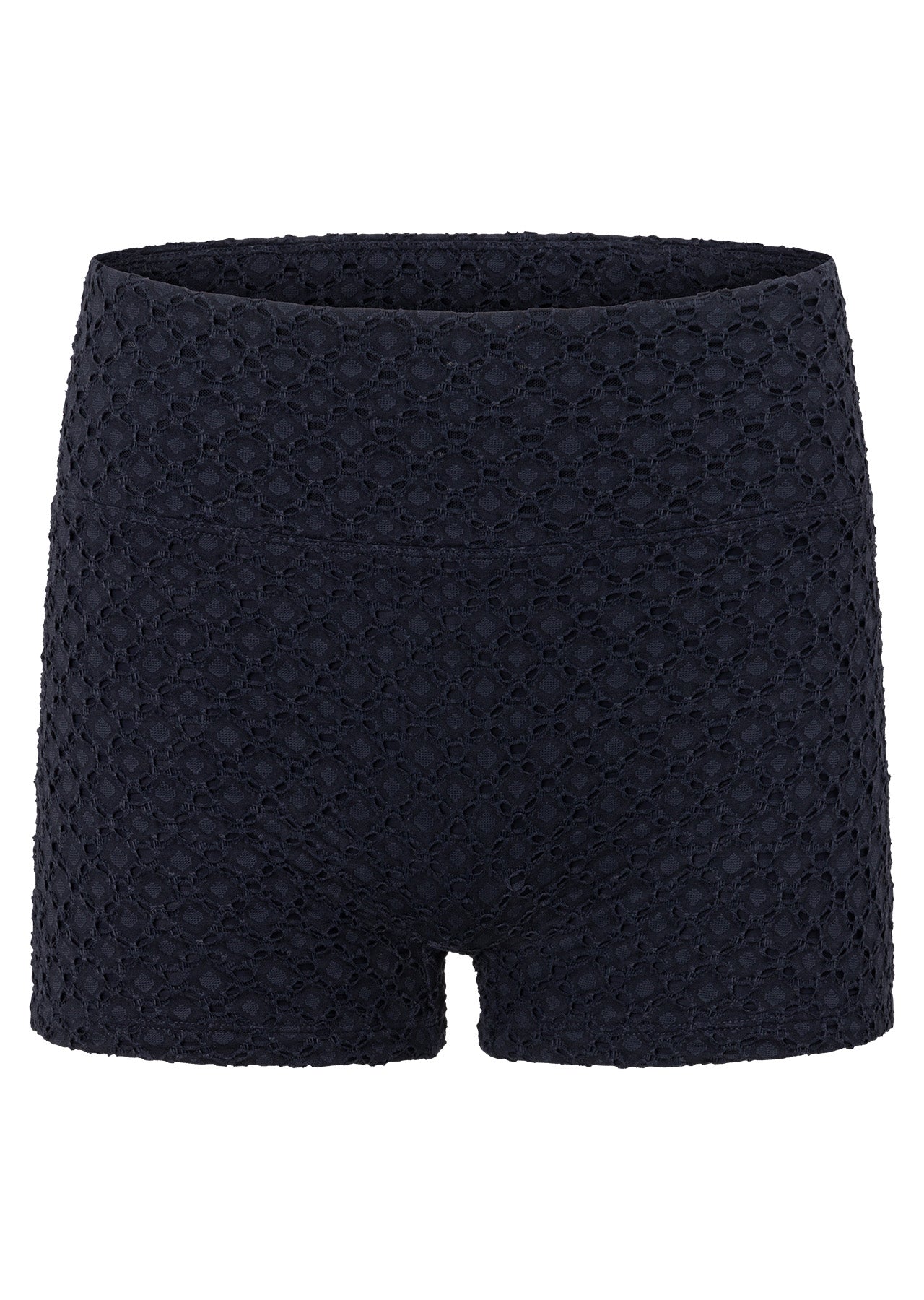 Lorna Jane Keepsake Broderie 7cm Bike Shorts - Cosmic Navy