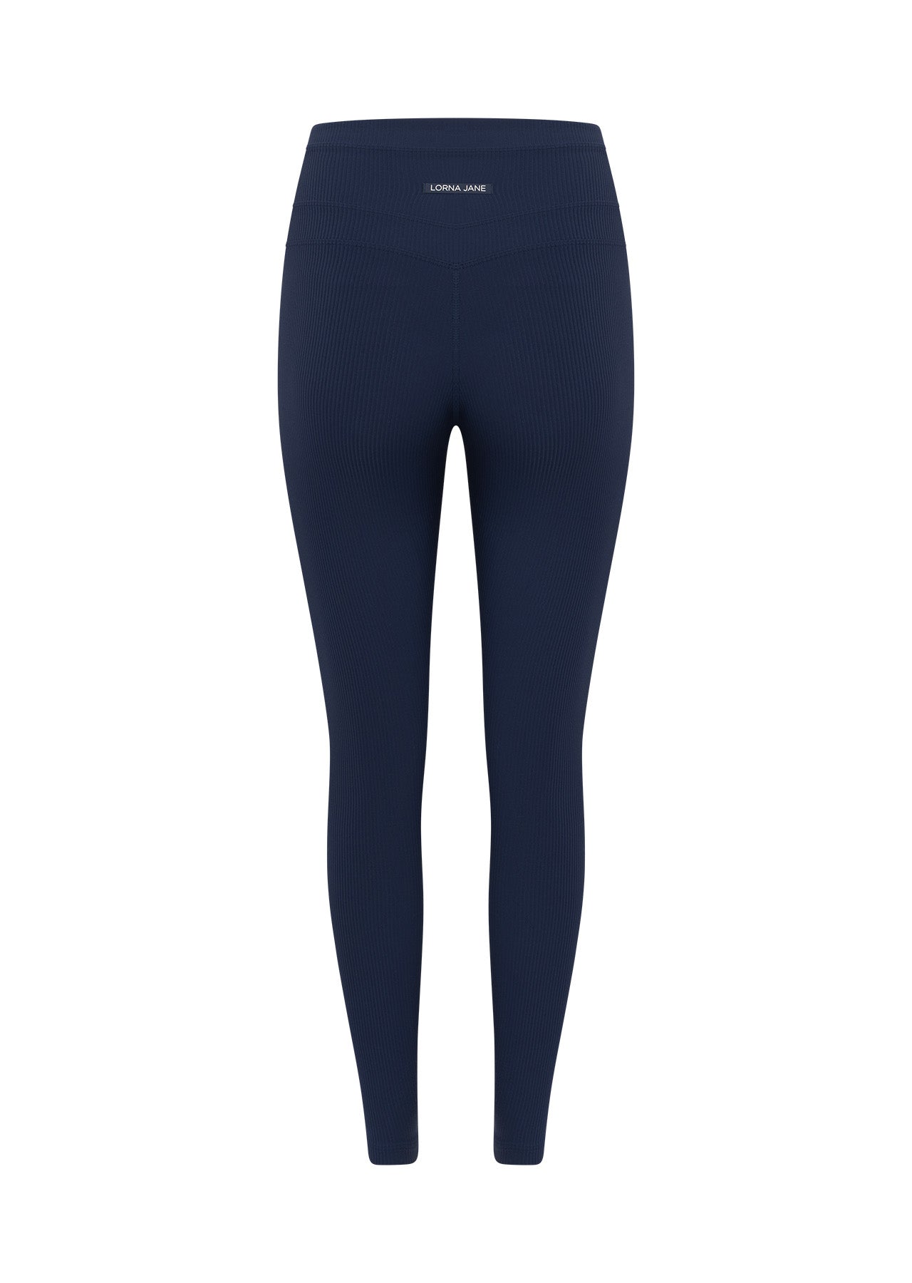 Lorna Jane Irresistible Rib Ankle Biter Leggings - Marine Blue