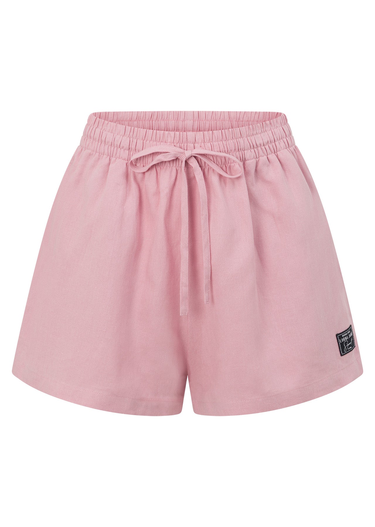 Lorna Jane Preset Linen Shorts - Dusty Rose