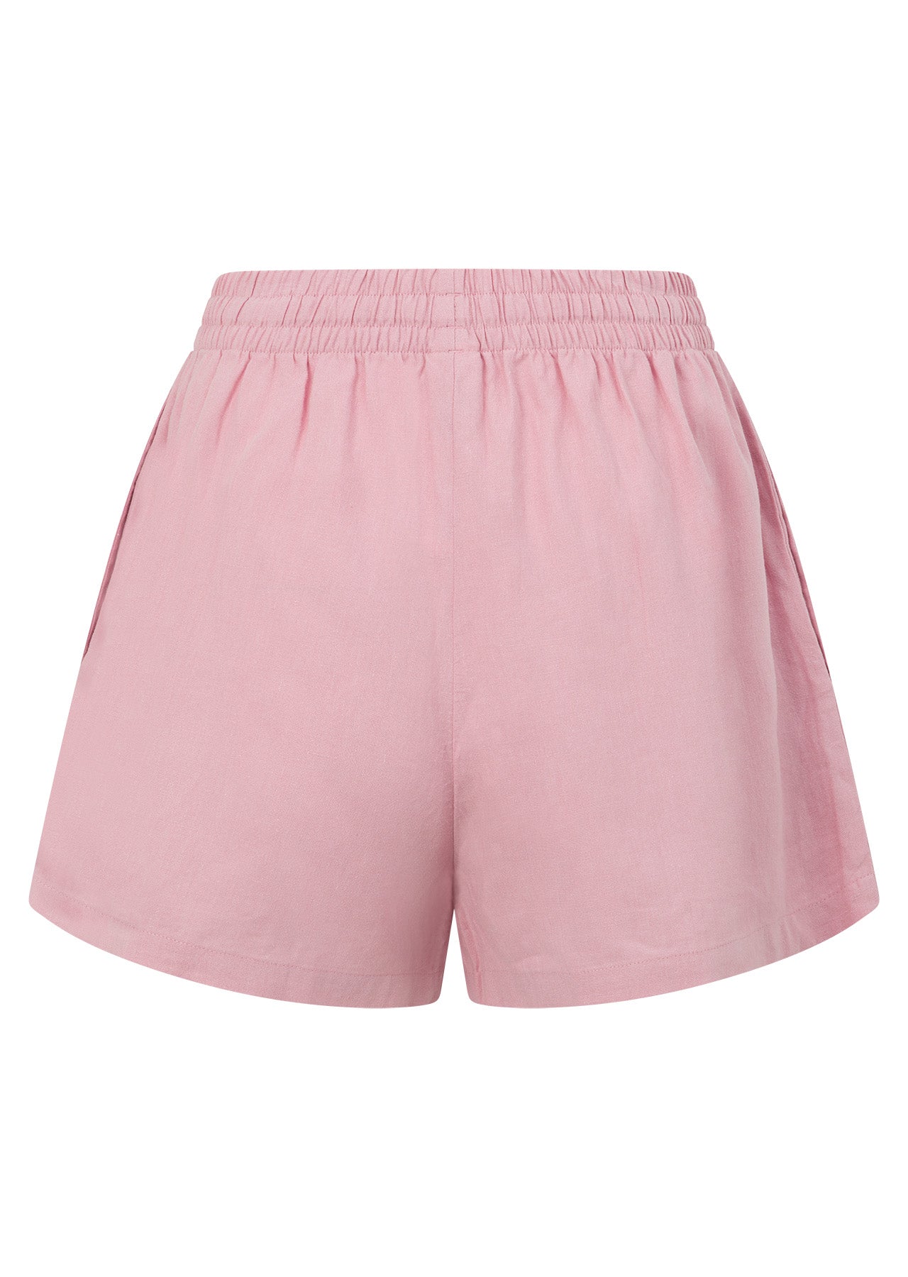 Lorna Jane Preset Linen Shorts - Dusty Rose
