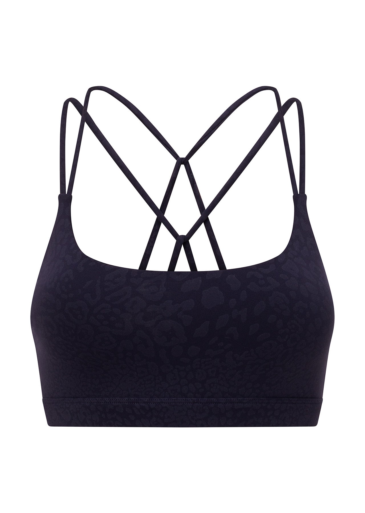 Lorna Jane Rejuvenate Sports Bra - French Navy Leopard