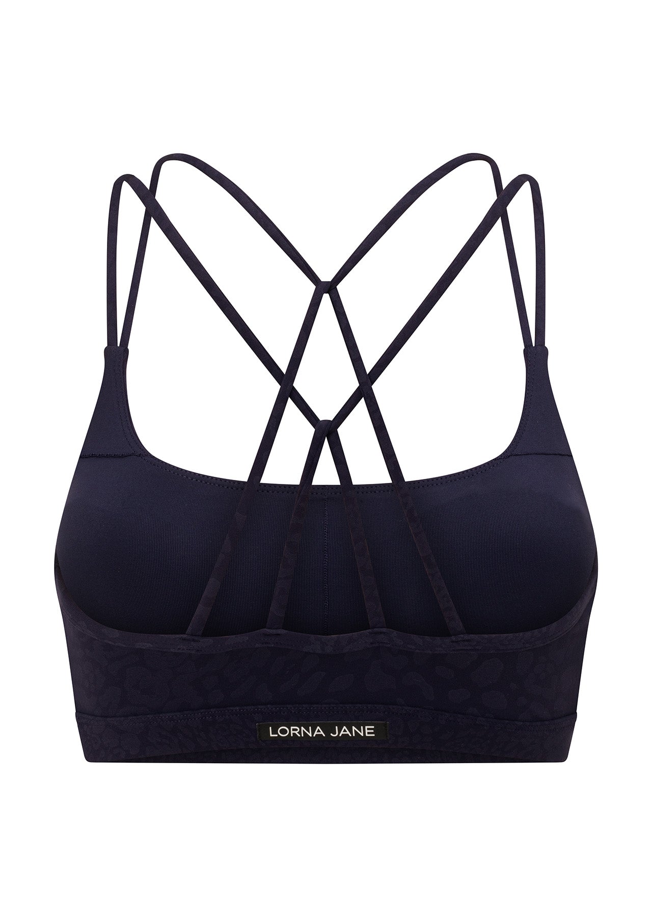 Lorna Jane Rejuvenate Sports Bra - French Navy Leopard