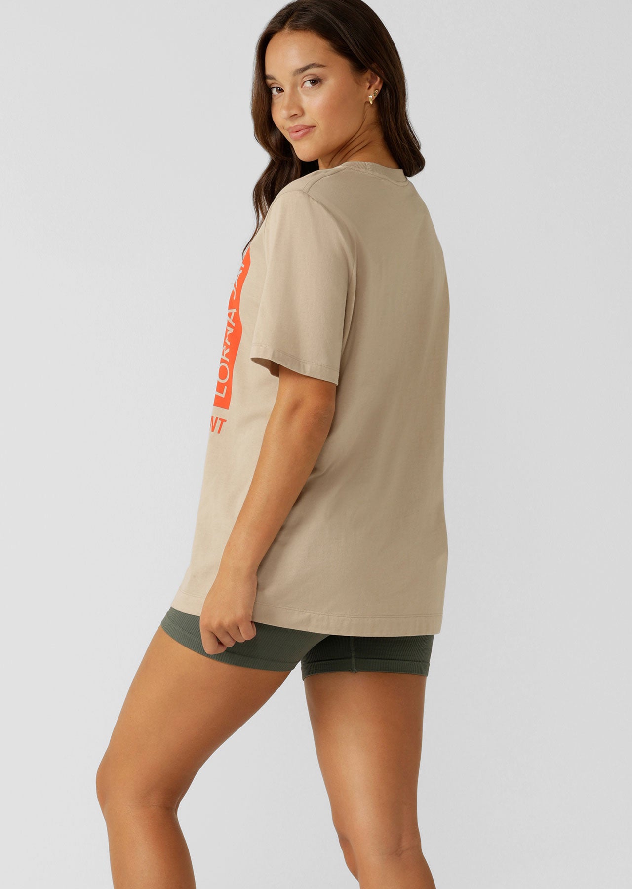 Lorna Jane Athletic Transdry Relaxed Tee - Off White