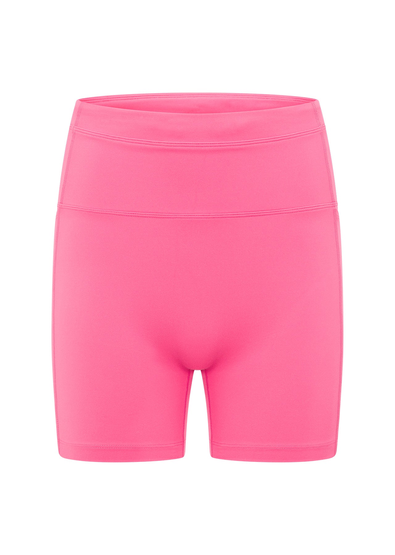 Lorna Jane Reactive No Ride Phone Pocket 12cm Bike Shorts - Cameo Pink