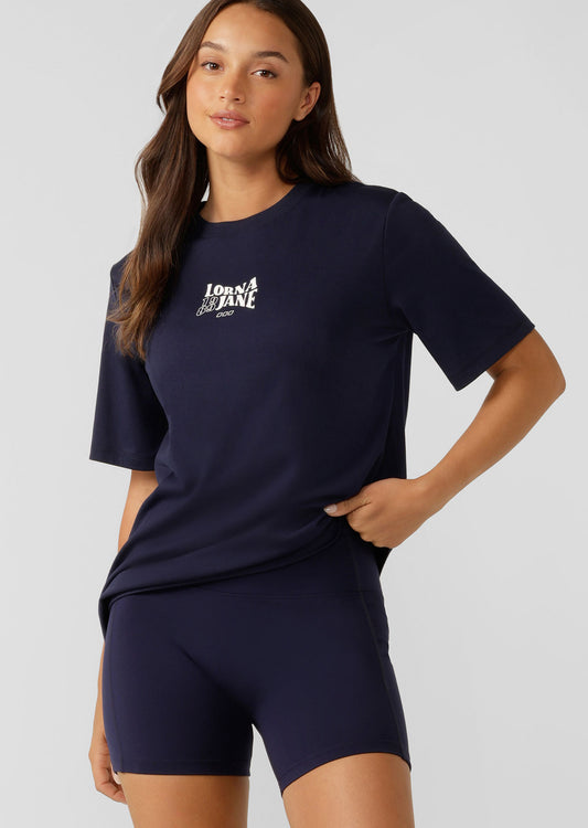 Lorna Jane Lorna Jane 89 Relaxed Tee - French Navy